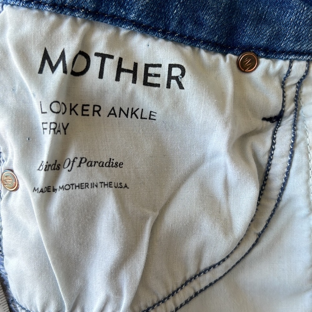 MOTHER The Looker Ankle Fray in Birds of Paradise - Picture 10 of 12